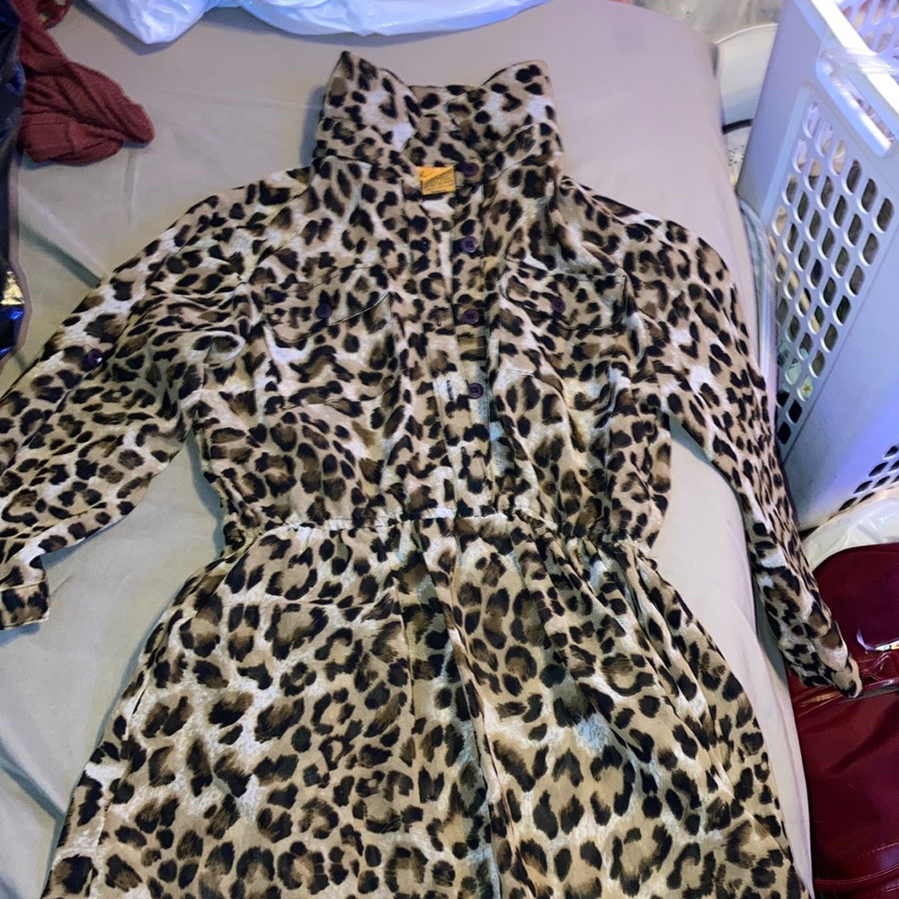 Black and brown leopard print dress. Size 12. Brand is She’s cool girls.